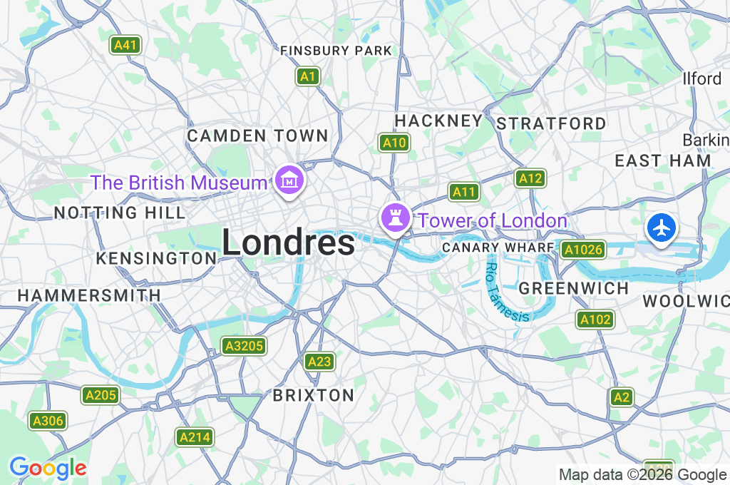Puente de Londres Area Map Puente de Londres Area Map