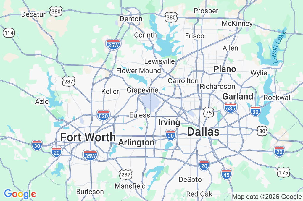 Aeropuerto Internacional de Dallas-Fort Worth Area Map Aeropuerto Internacional de Dallas-Fort Worth Area Map