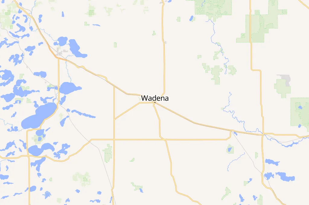 Wadena Area Map