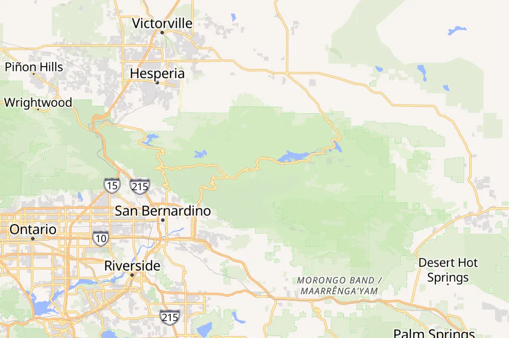 Snow Valley Mountain Resort Area Map Snow Valley Mountain Resort Area Map