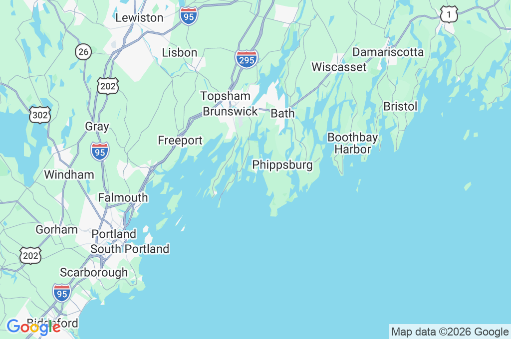 Cundys Harbor Area Map