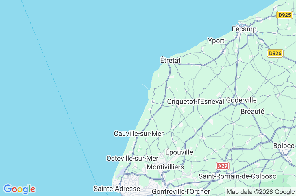 Saint-Jouin-Bruneval Area Map