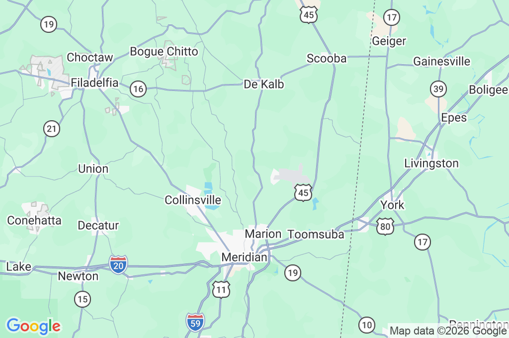 Mississippi Family Homestead Area Map