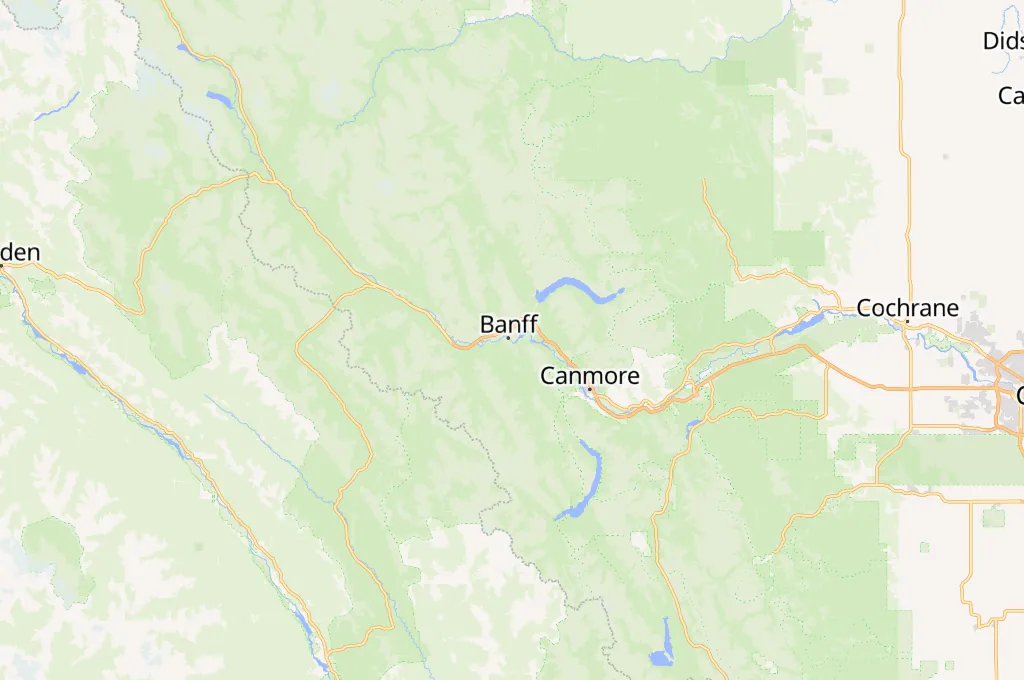 Banff Centre for Arts and Creativity Area Map