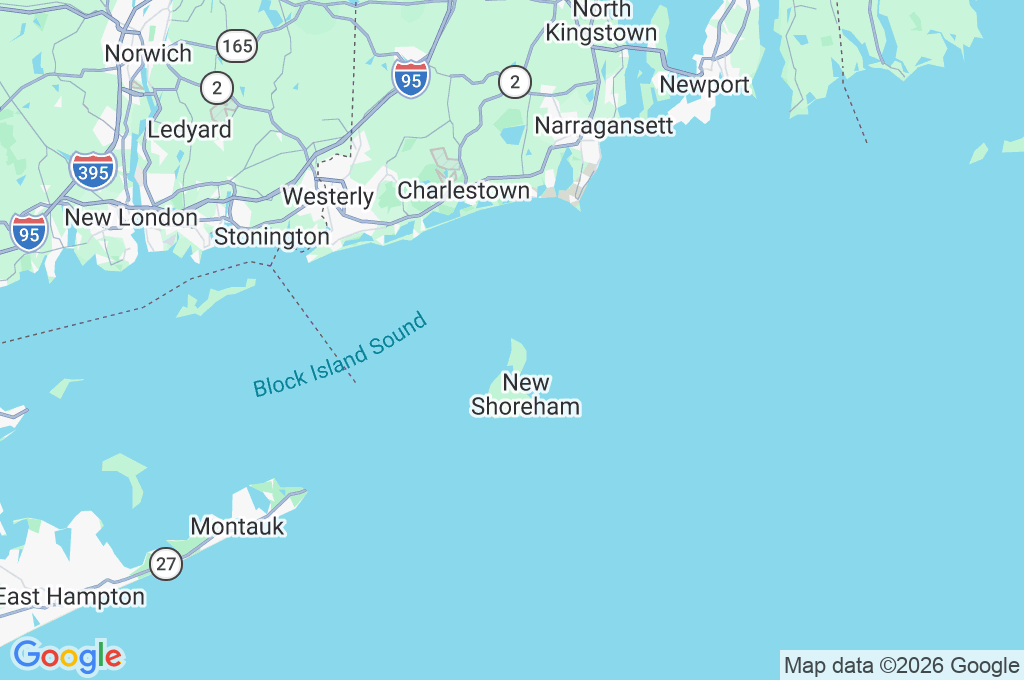 Faro Norte de Block Island Area Map