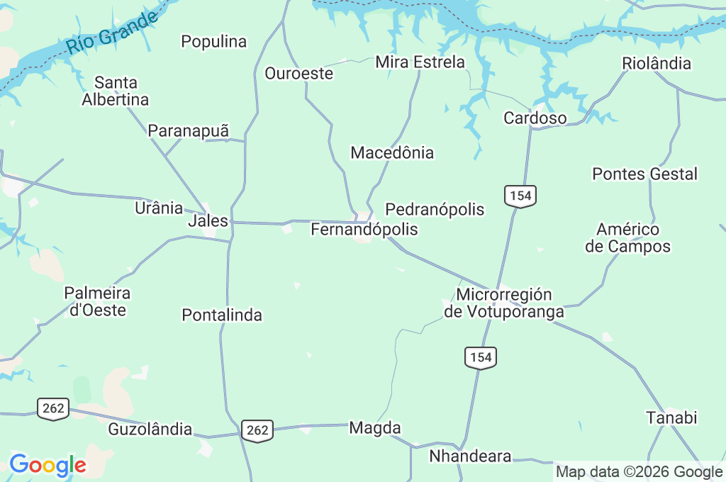 Museo de Paleontología de Fernandópolis Area Map