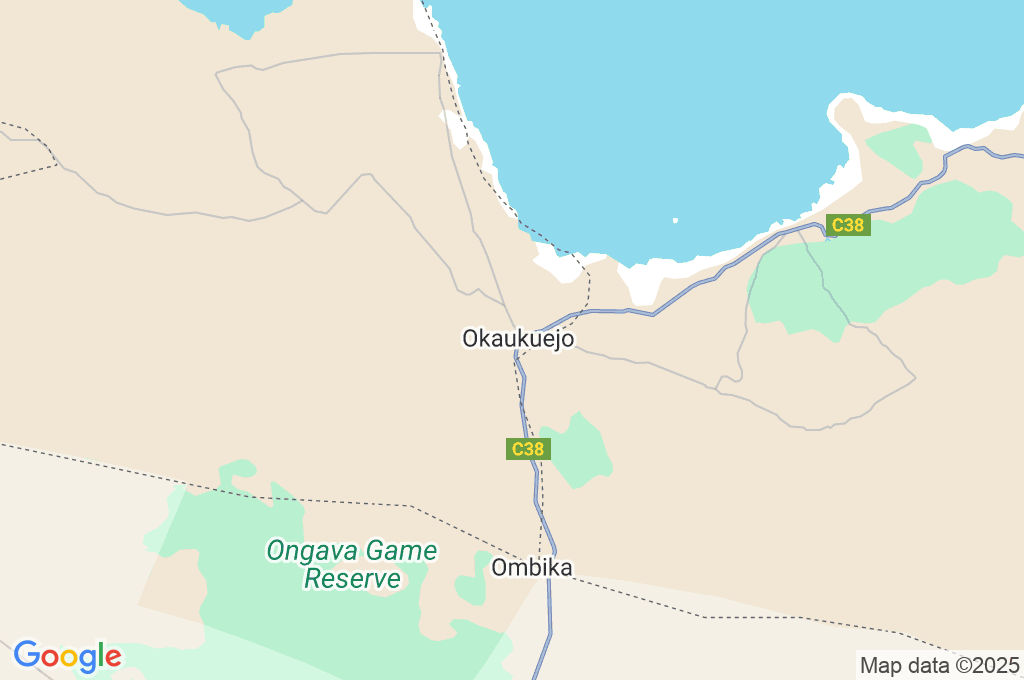Abrevadero de Okaukuejo Area Map