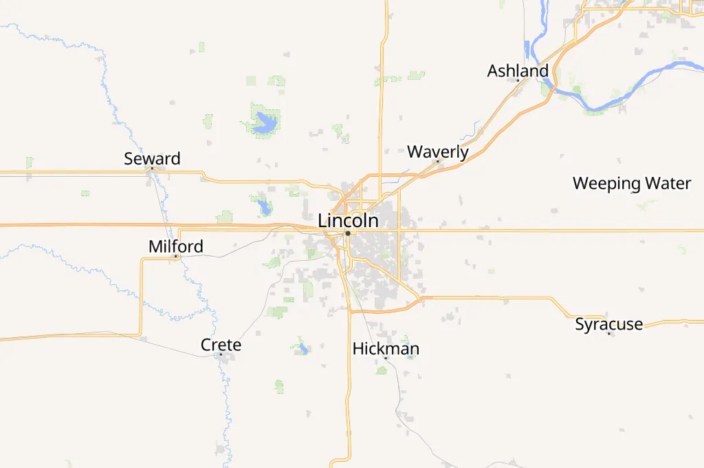 Capitolio del Estado de Nebraska Area Map