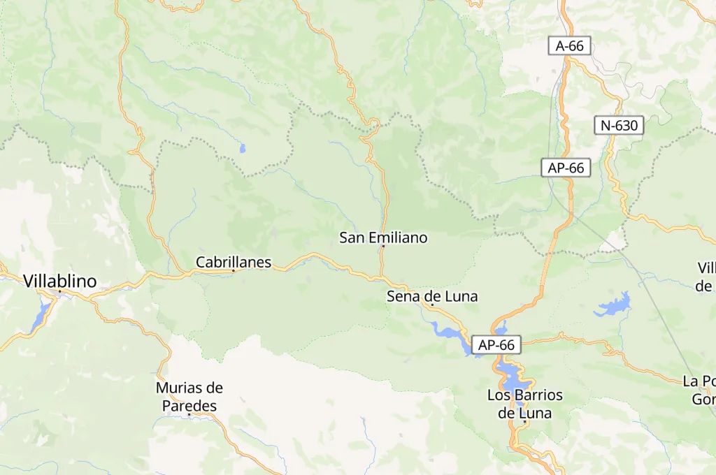 San Emiliano Area Map San Emiliano Area Map