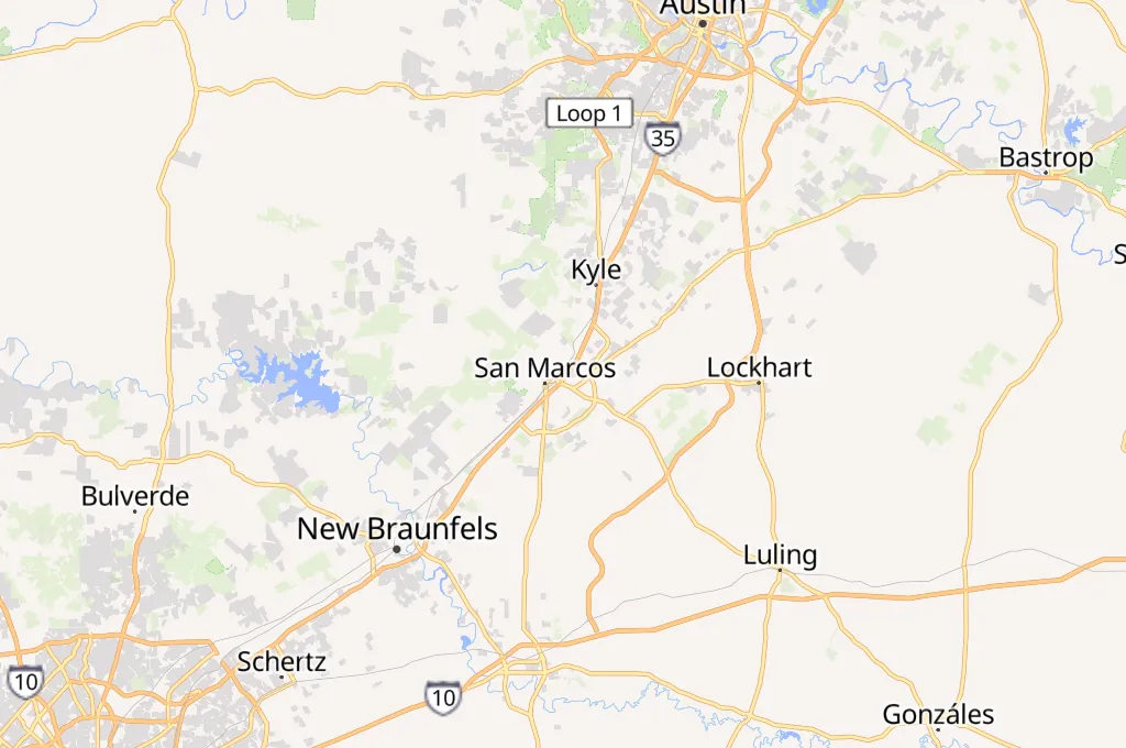 San Marcos Area Map San Marcos Area Map