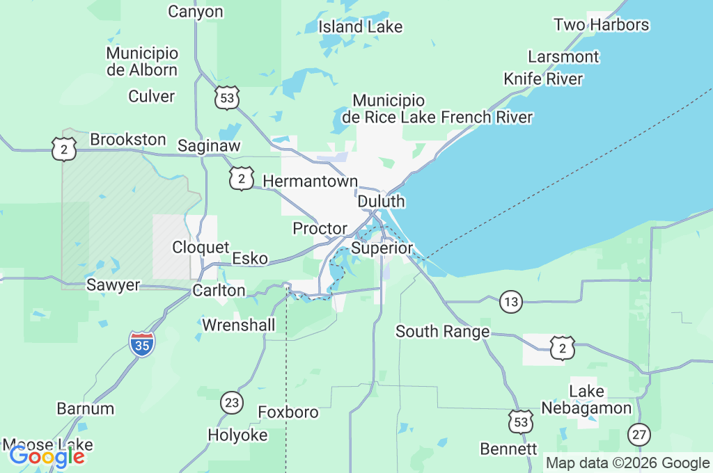 West Duluth Area Map West Duluth Area Map