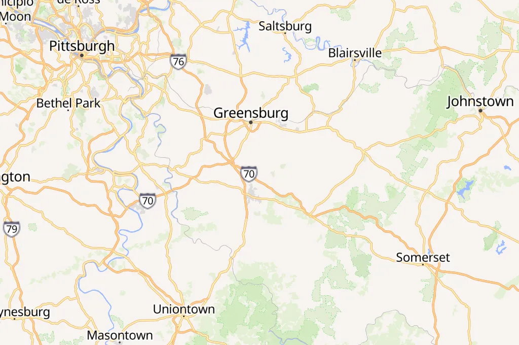 Southwest Area Map