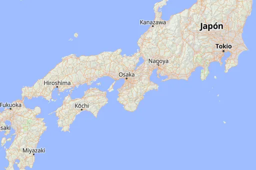 Map of Prefectura de Osaka