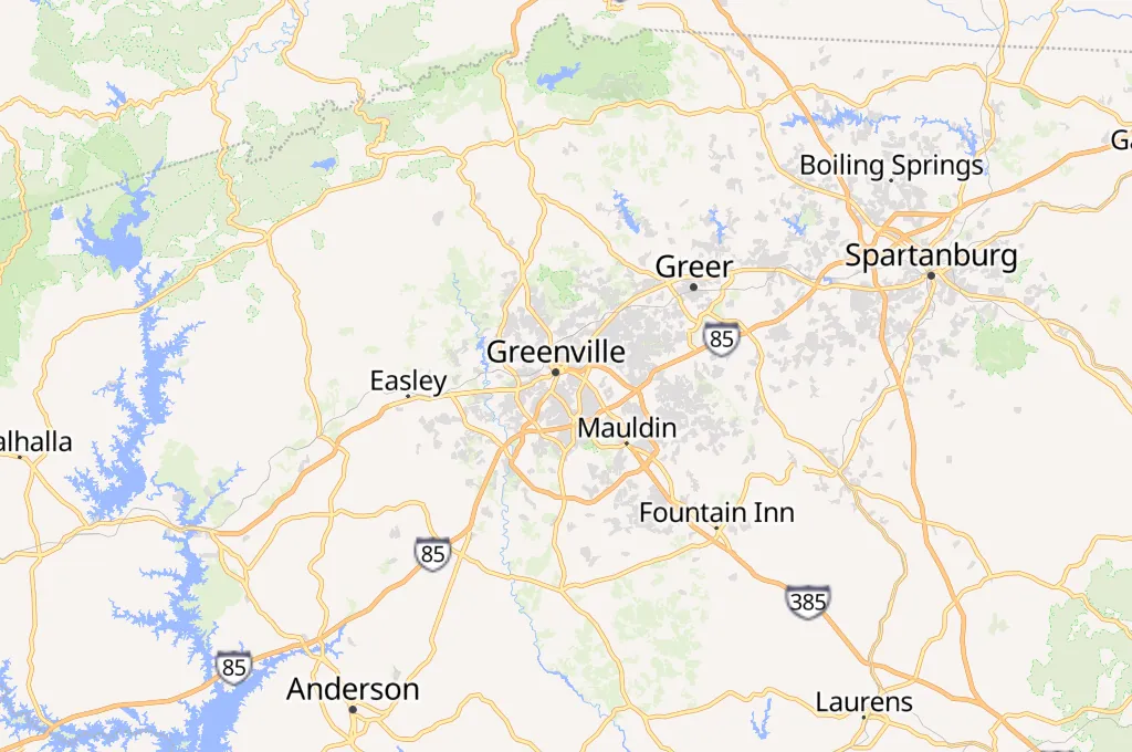Zoo de Greenville Area Map Zoo de Greenville Area Map