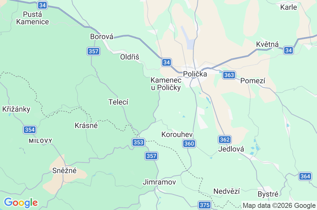 Sádek Area Map
