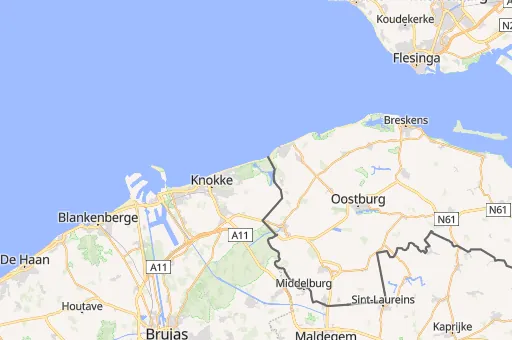 Map of Knokke-Heist