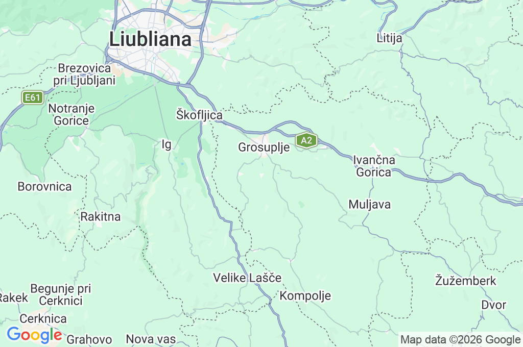Spodnja Slivnica Area Map Spodnja Slivnica Area Map