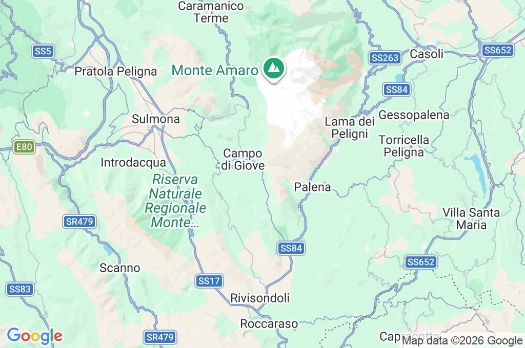 Le Piane Area Map