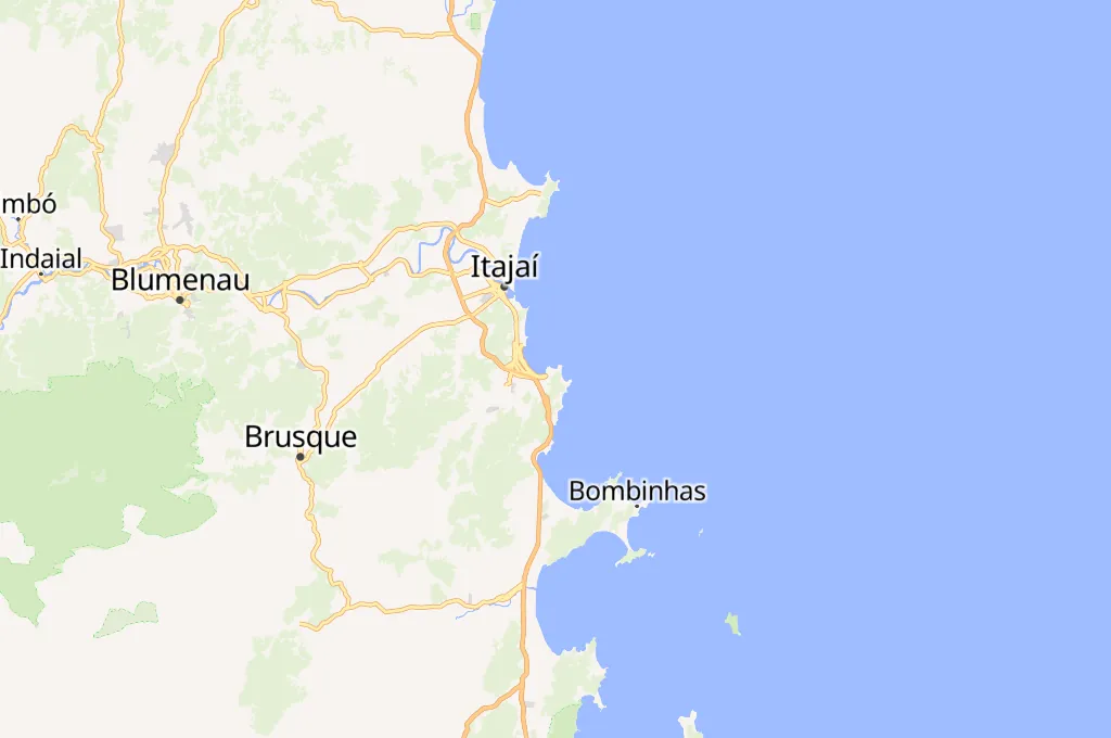 Praia de Laranjeiras Area Map