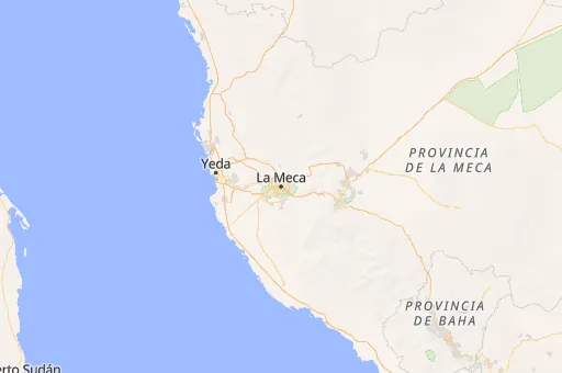 Map of Gobernación de La Meca
