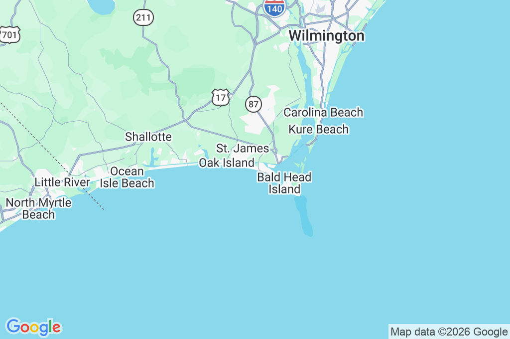 Oak Island Area Map Oak Island Area Map