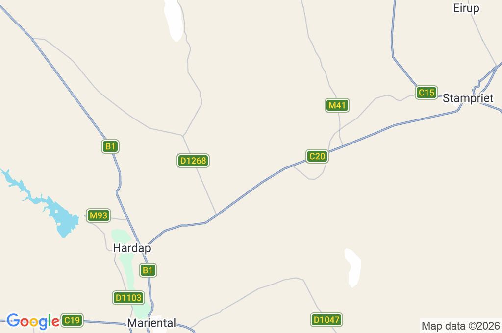 Kalahari Anib Lodge Area Map