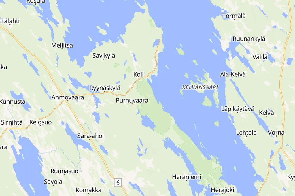 Koli Area Map Koli Area Map