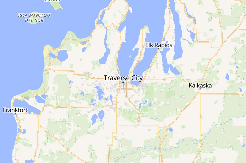 Centro de Traverse City Area Map Centro de Traverse City Area Map