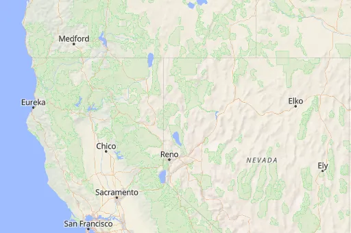 Map of Condado de Washoe
