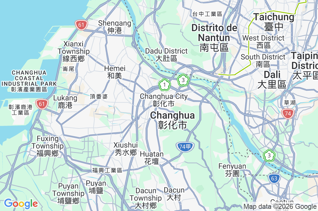 Baguashan Area Map Baguashan Area Map