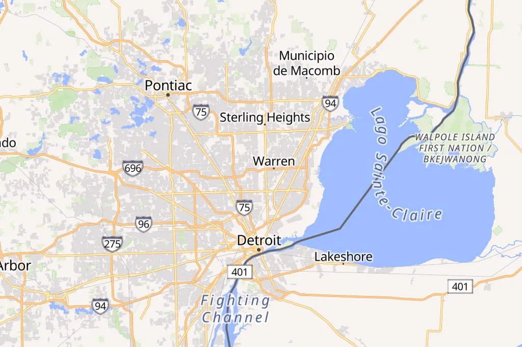 Warren Area Map