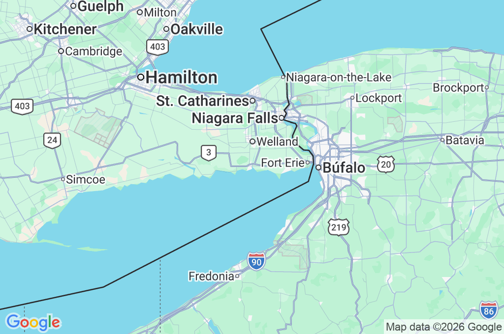 Port Colborne Area Map