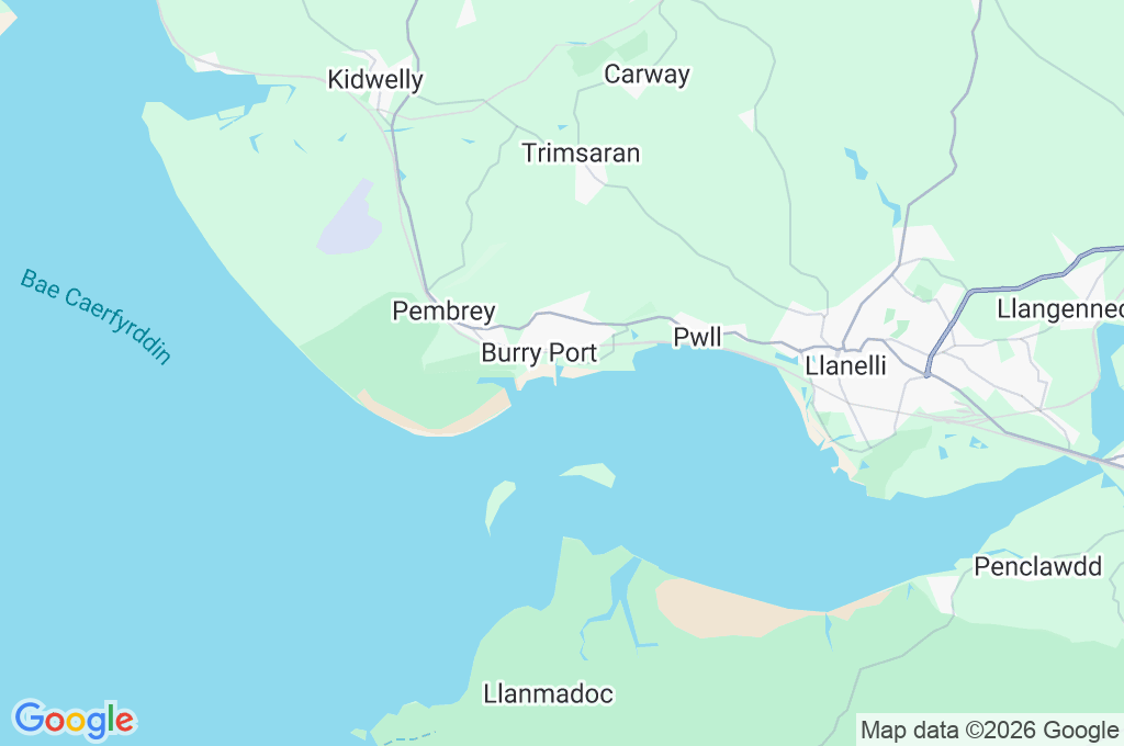 Burry Port Area Map Burry Port Area Map