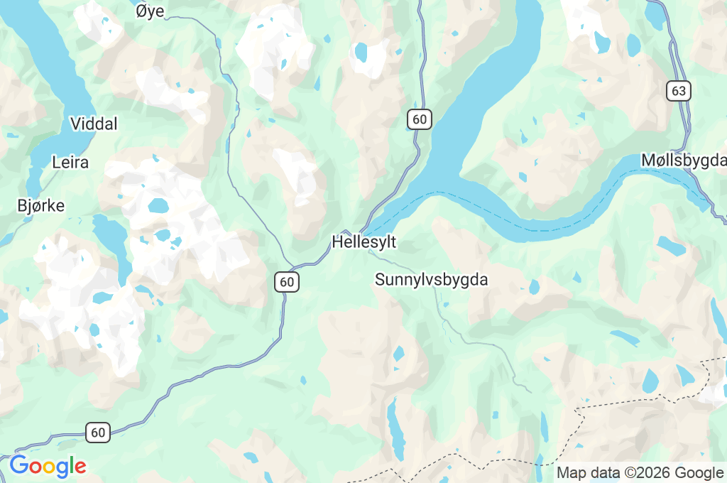 Hellesylt Area Map