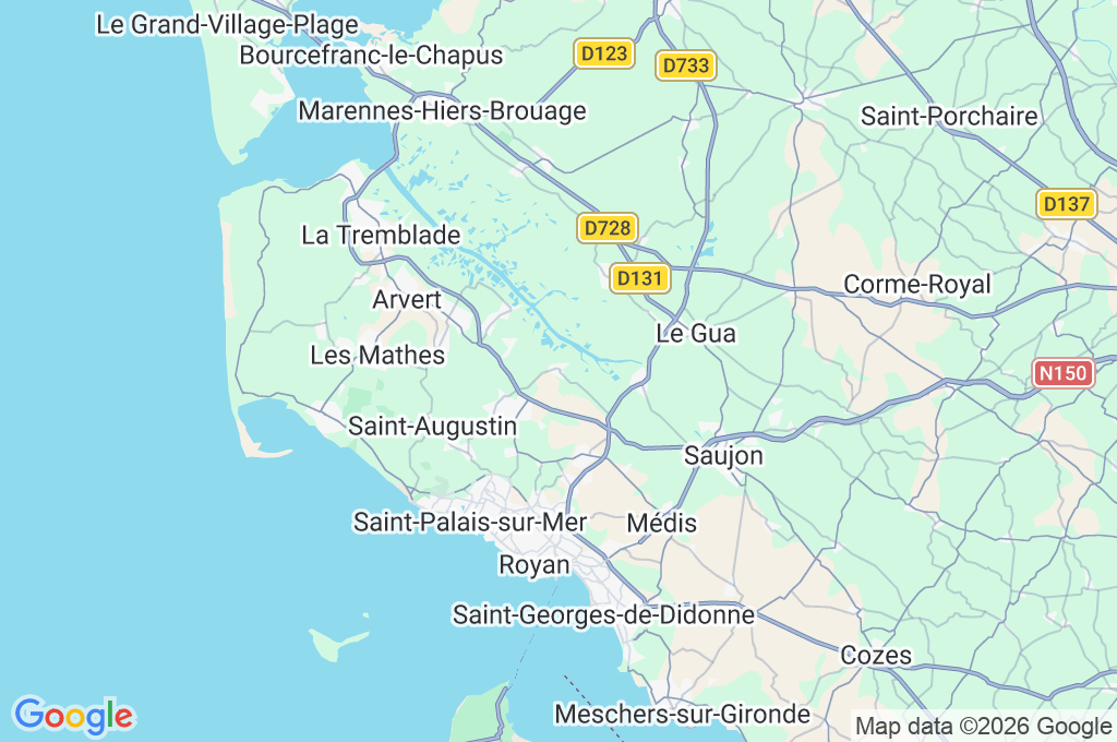 Mornac-sur-Seudre Area Map