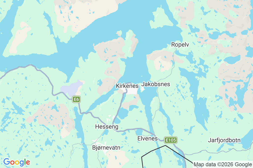 Kirkenes Area Map