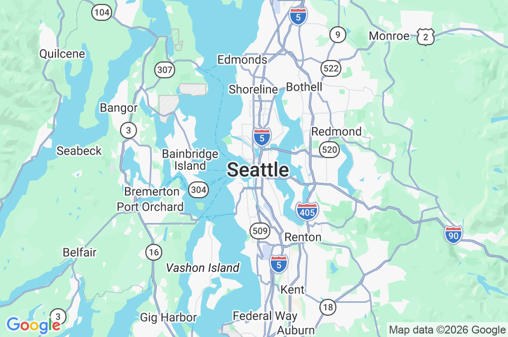 Acuario de Seattle Area Map Acuario de Seattle Area Map
