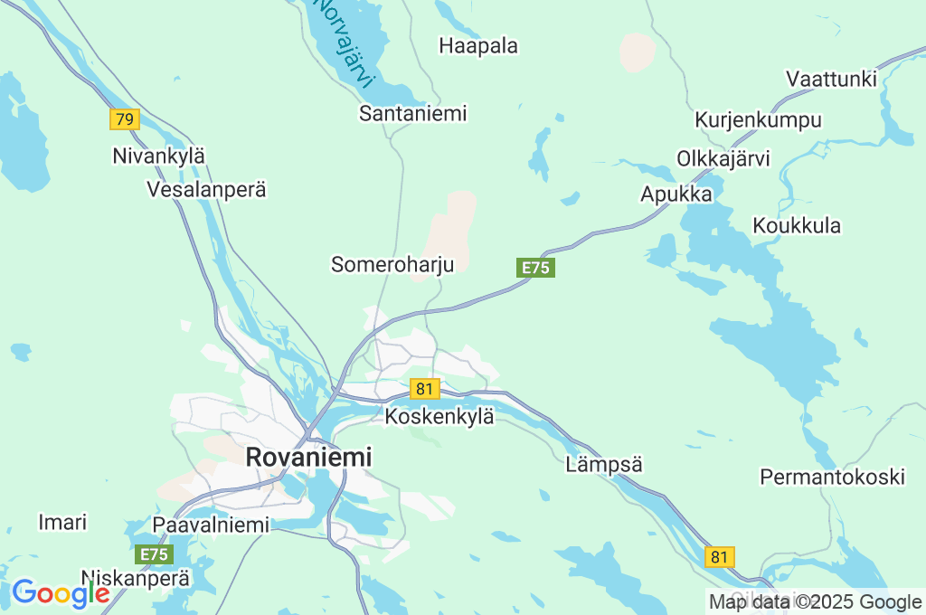 Pueblo de Papá Noel Area Map