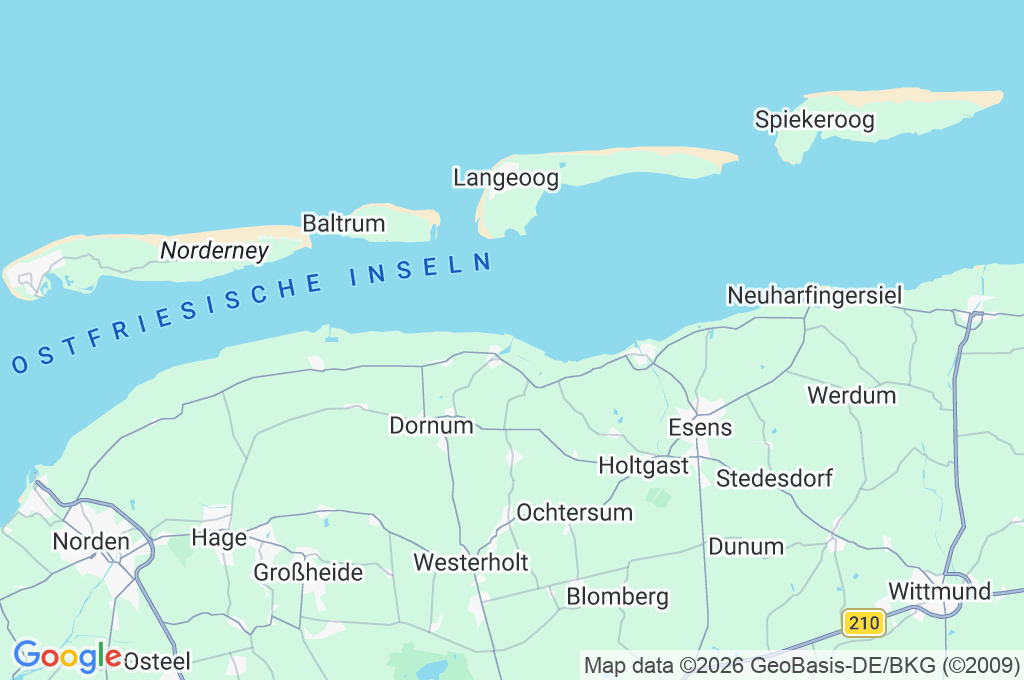 Dornumersiel Area Map Dornumersiel Area Map