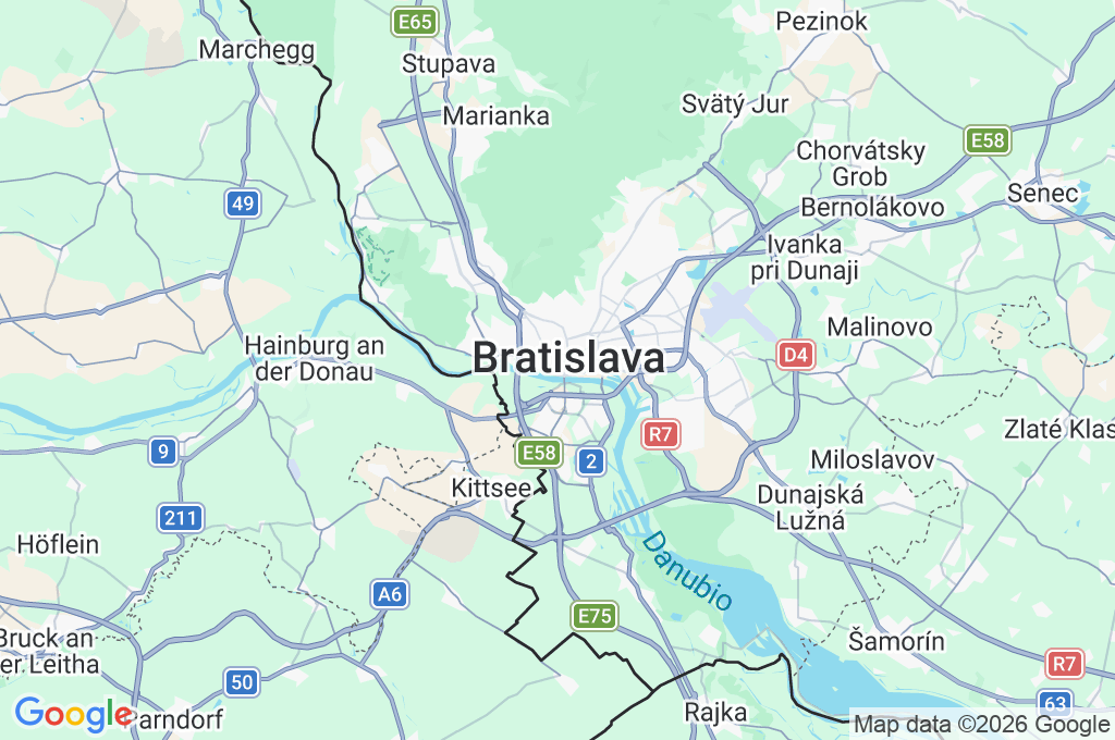Castillo de Bratislava Area Map Castillo de Bratislava Area Map