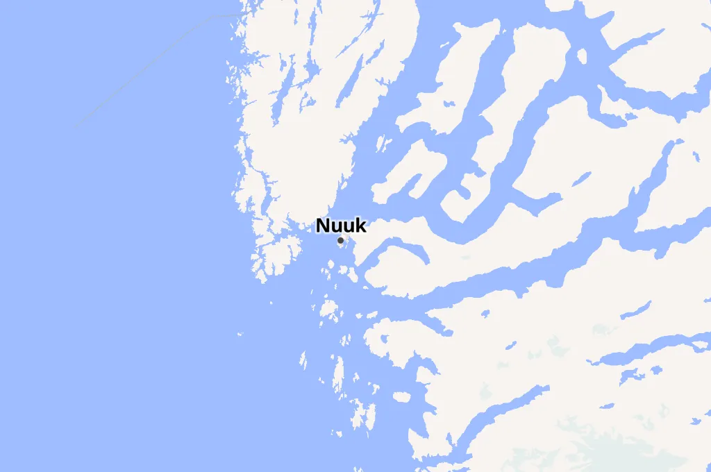 Aeropuerto de Nuuk Area Map Aeropuerto de Nuuk Area Map