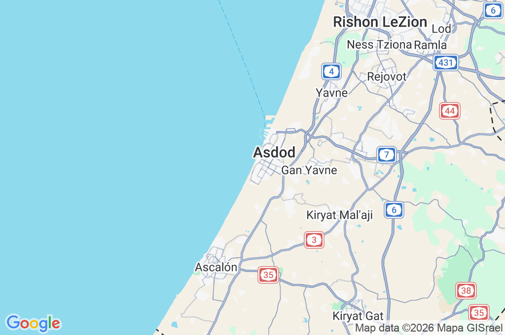 Ashdod Area Map