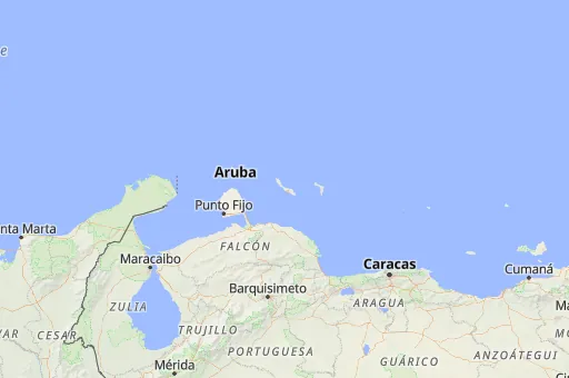 Map of Curazao