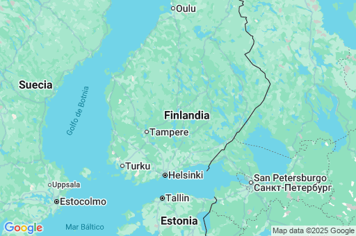 Map of Finlandia