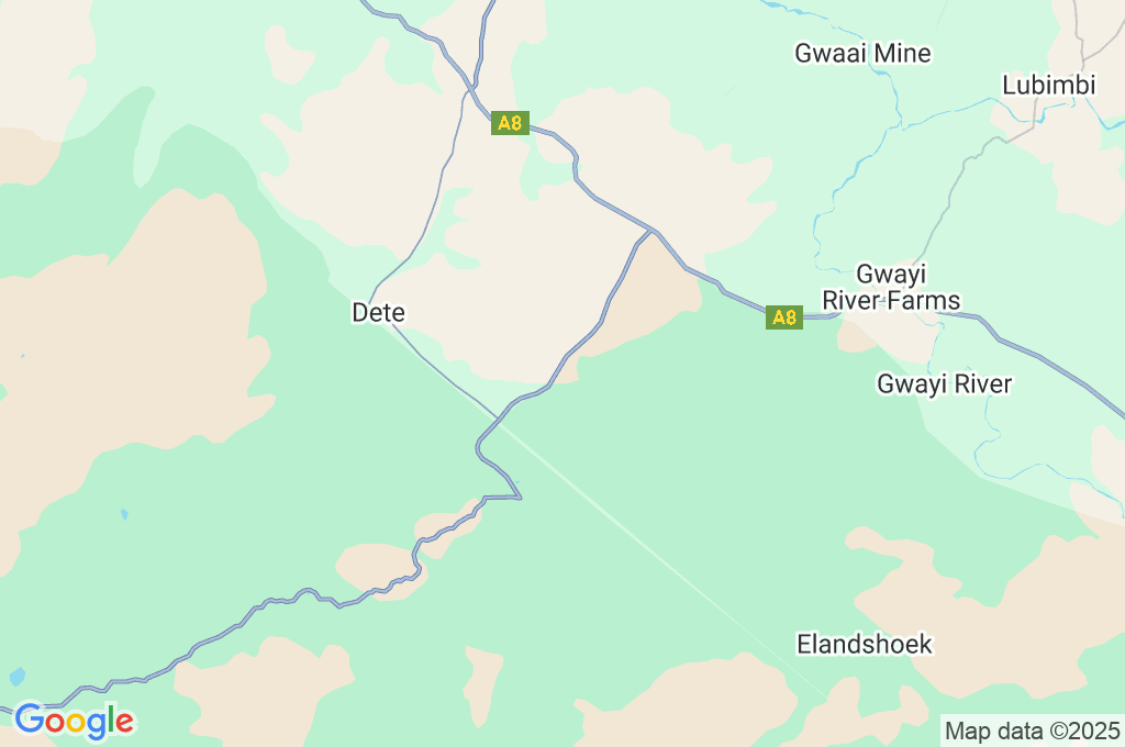Hwange Safari Lodge Area Map