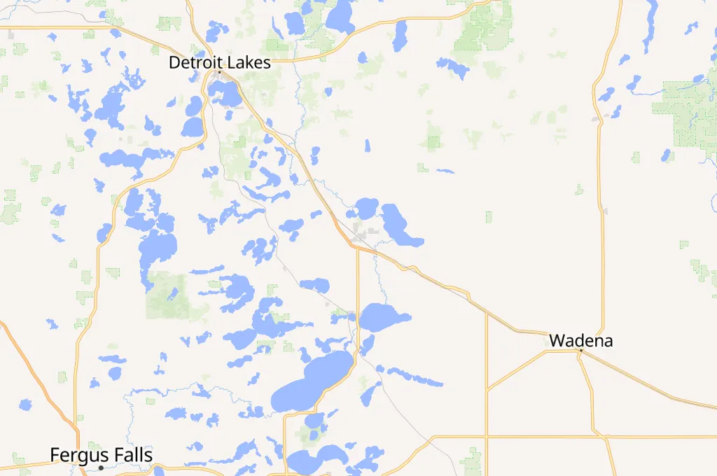 Perham Area Map