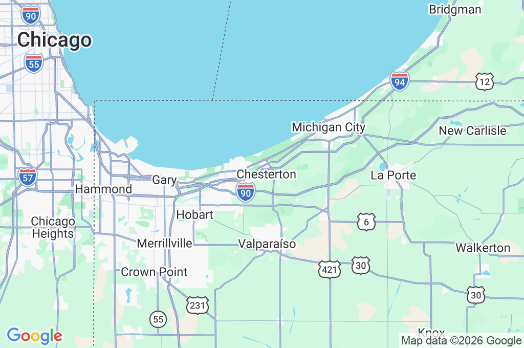 Chesterton Area Map