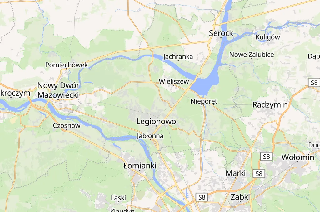 Legionowo Area Map