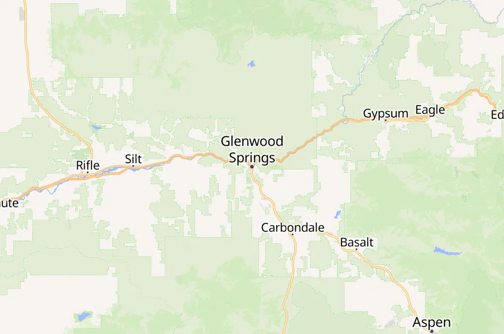 Glenwood Springs Area Map
