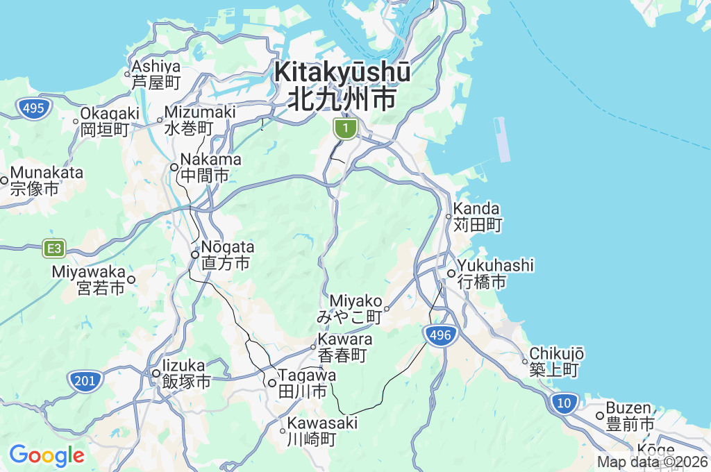 Parque Rural de Hiraodai Area Map Parque Rural de Hiraodai Area Map